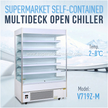 Small open air upright vegetable display chiller